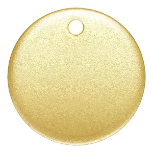 10 mm 20 Gauge  MATTE Finish 14K Gold Filled Stamping Disc