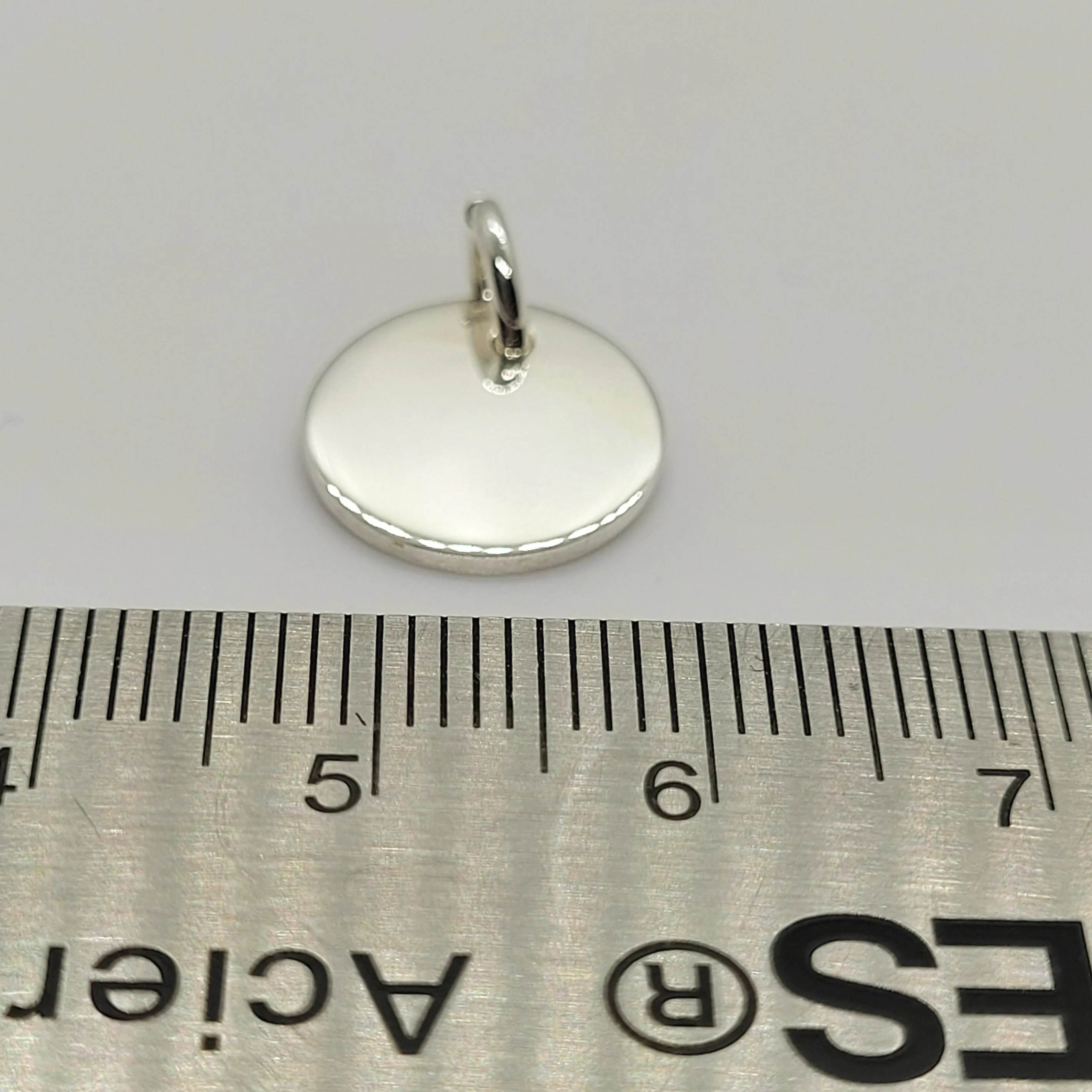 12 mm 18 Gauge  .925 Sterling Silver Stamping Disc