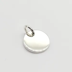 12 mm 18 Gauge  .925 Sterling Silver Stamping Disc