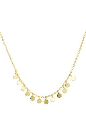 BOHO MINI DISC GOLD NECKLACE