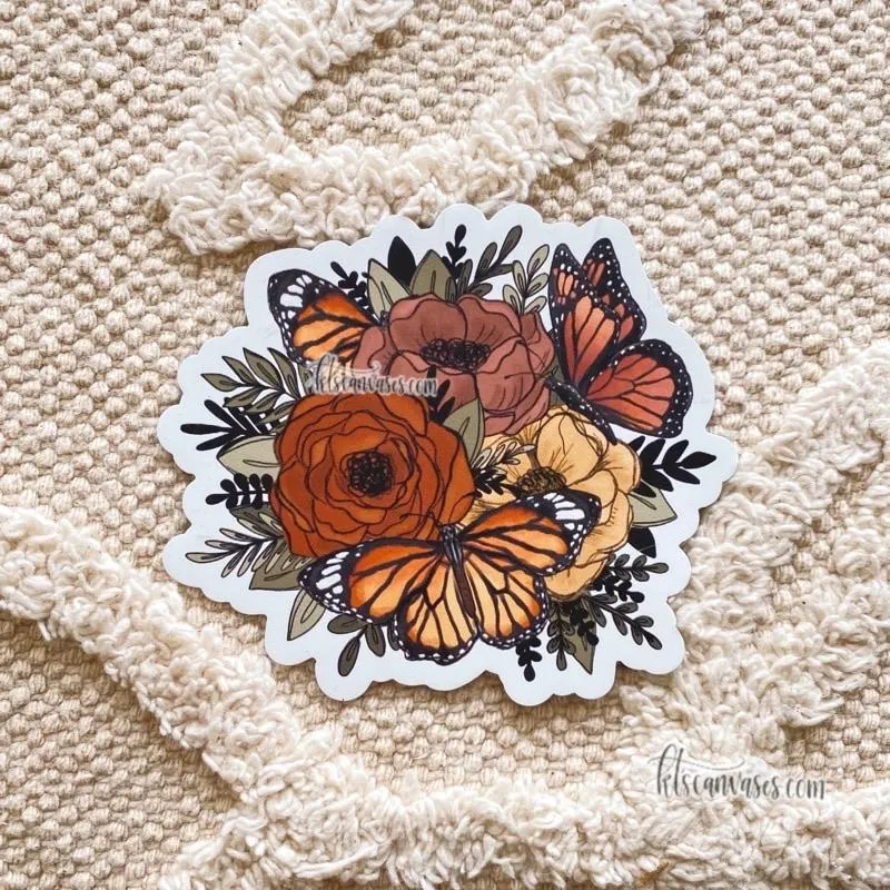 Butterfly Florals Magnet