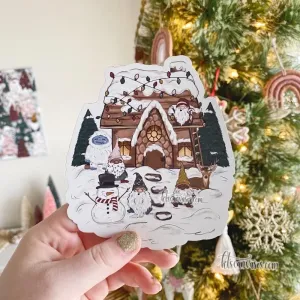 Christmas Cottage MAGNET