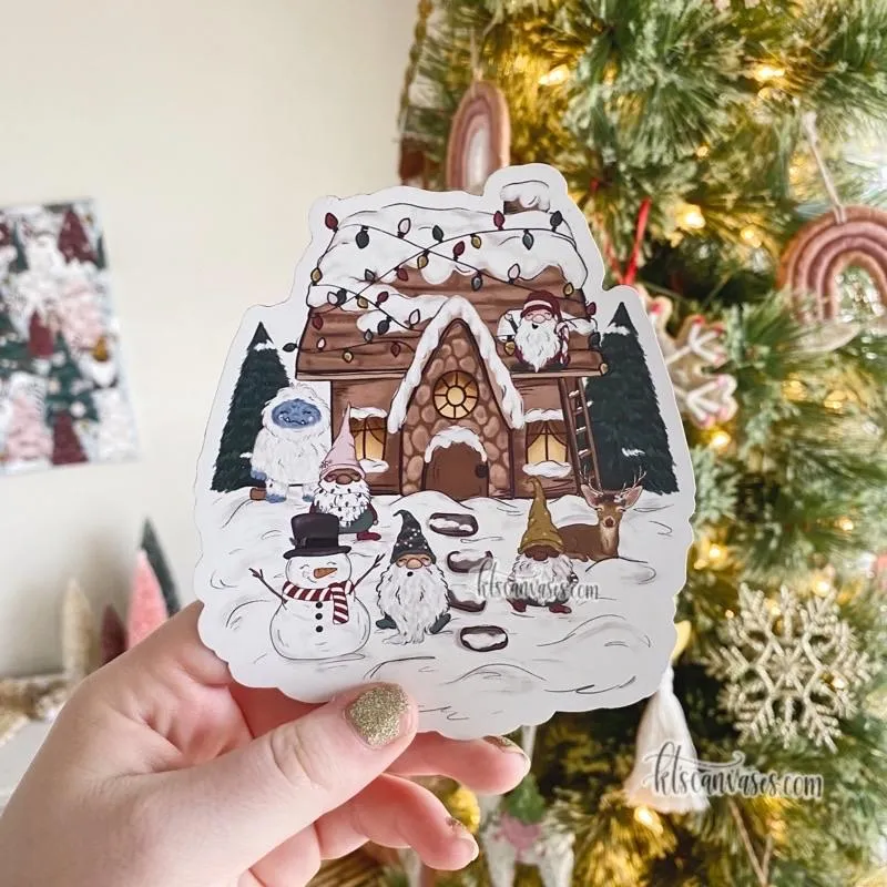 Christmas Cottage MAGNET