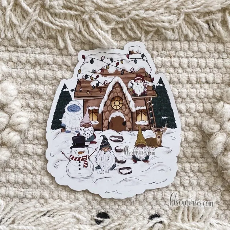 Christmas Cottage MAGNET