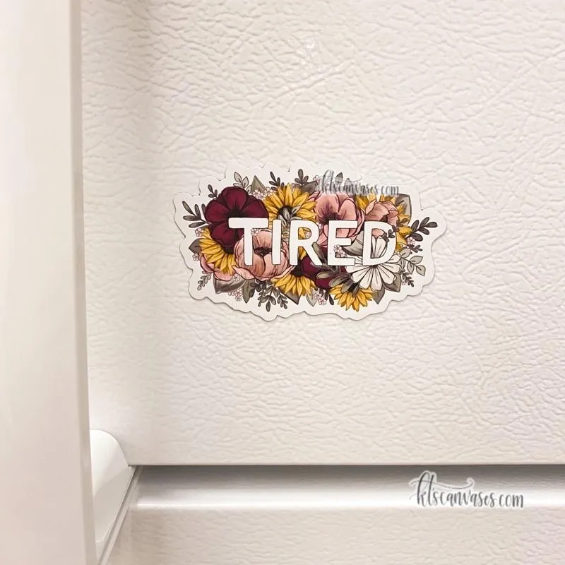 Floral Tired Magnet