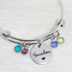 Grandma Birthstone Bracelet