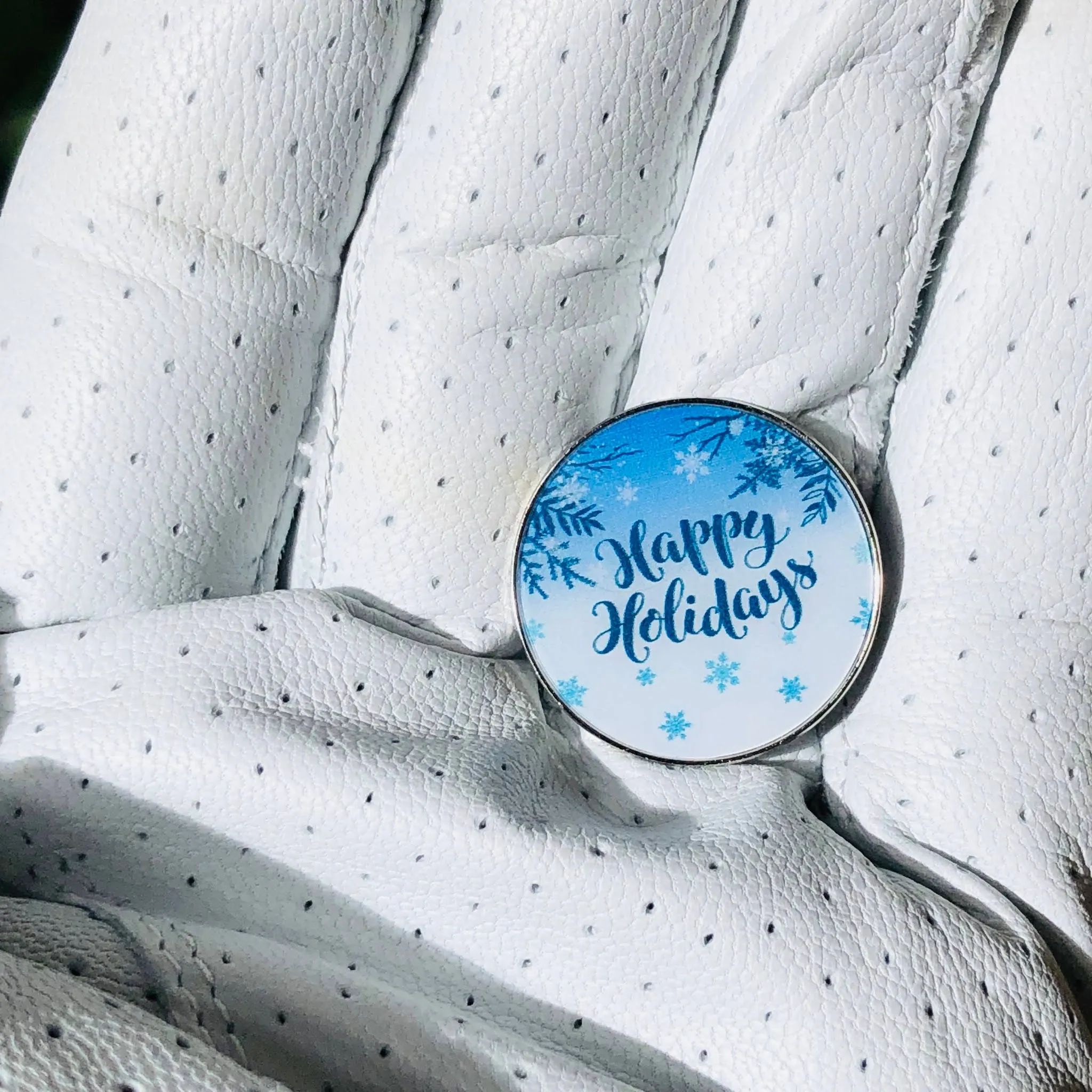 Holiday Golf Ball Markers. (on green ball markers)