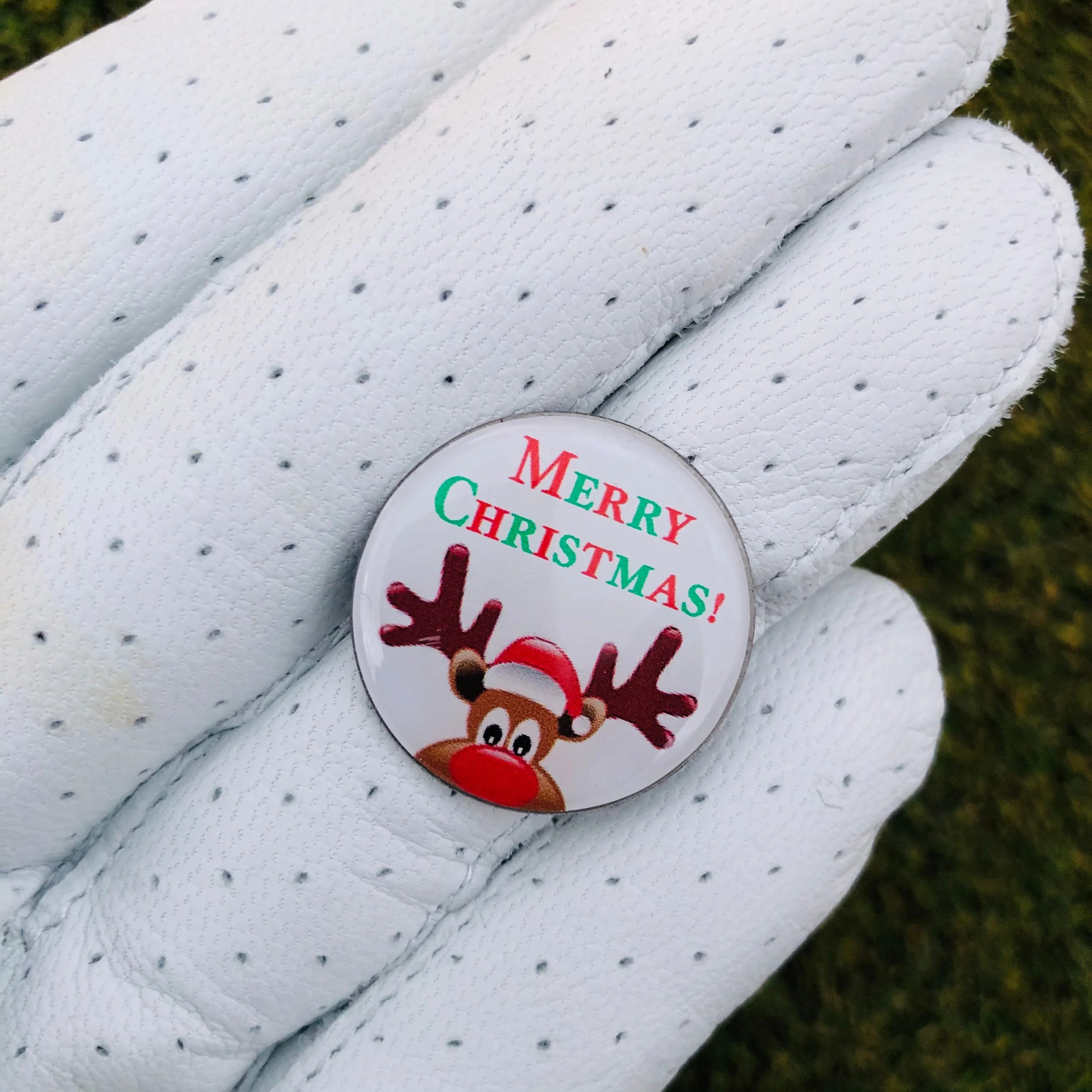 Holiday Golf Ball Markers. (on green ball markers)
