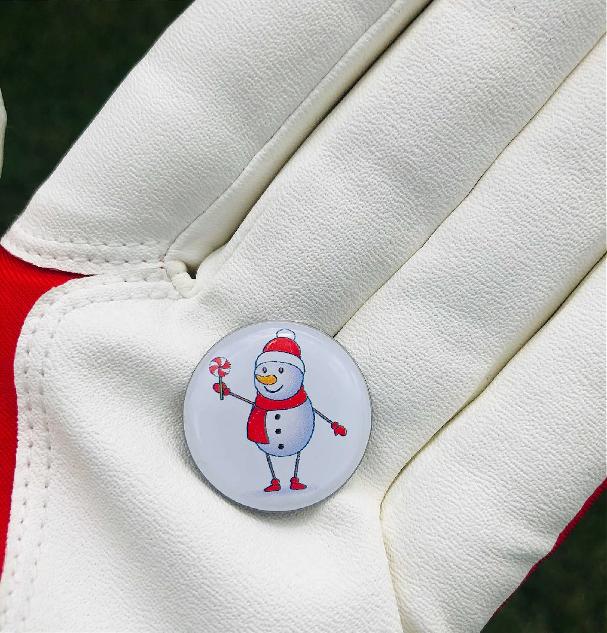 Holiday Golf Ball Markers. (on green ball markers)