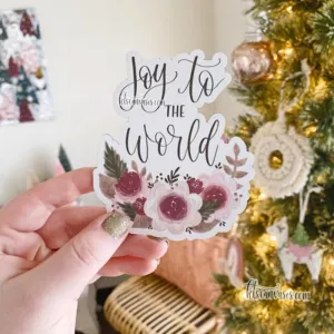 Joy to the World Floral MAGNET