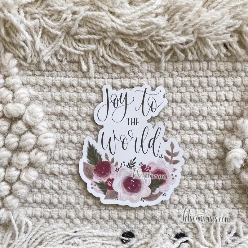 Joy to the World Floral MAGNET