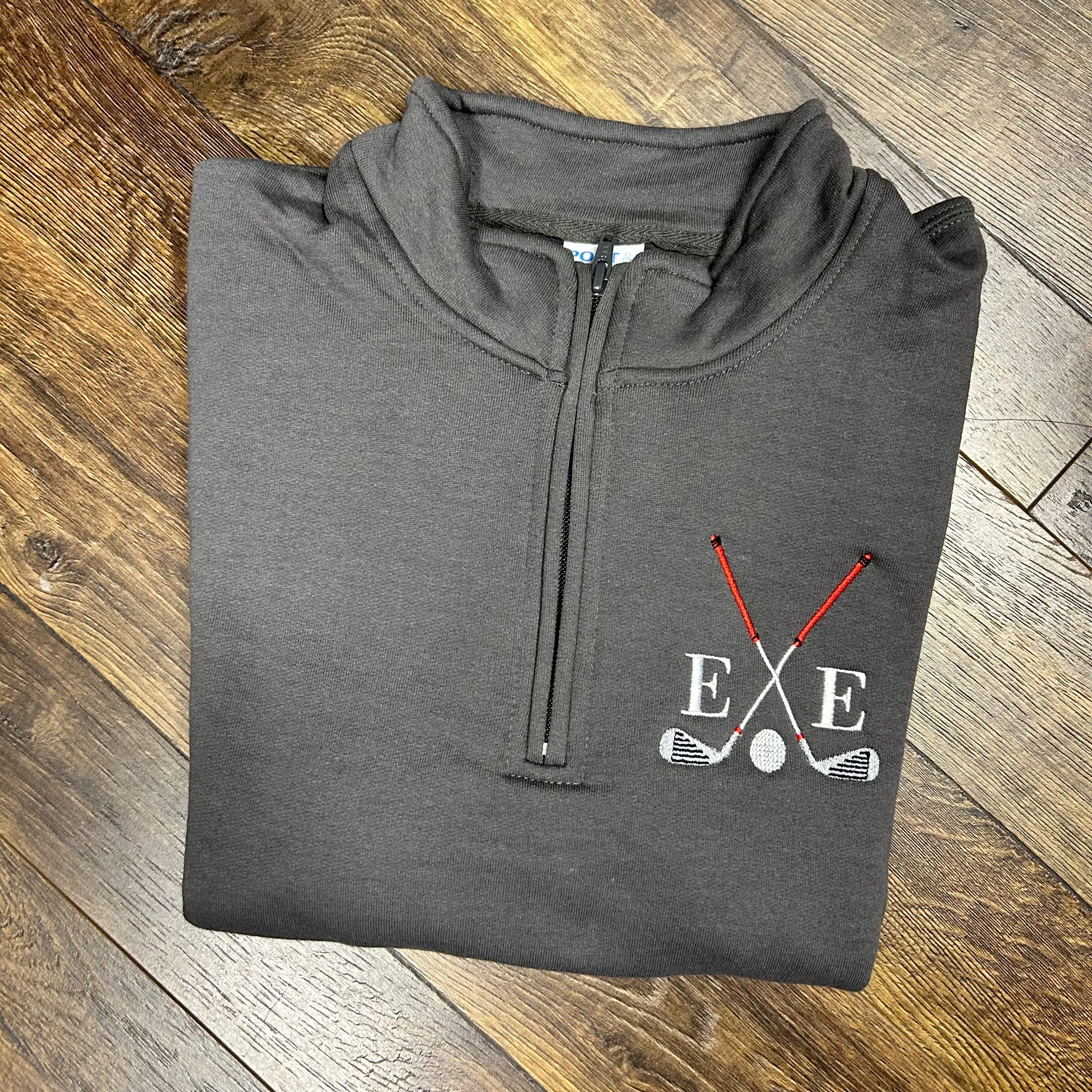 Kids Personalized Golf Quarter Zip Sweatshirt