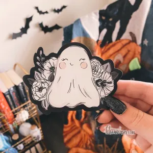 Little Ghost Floral MAGNET
