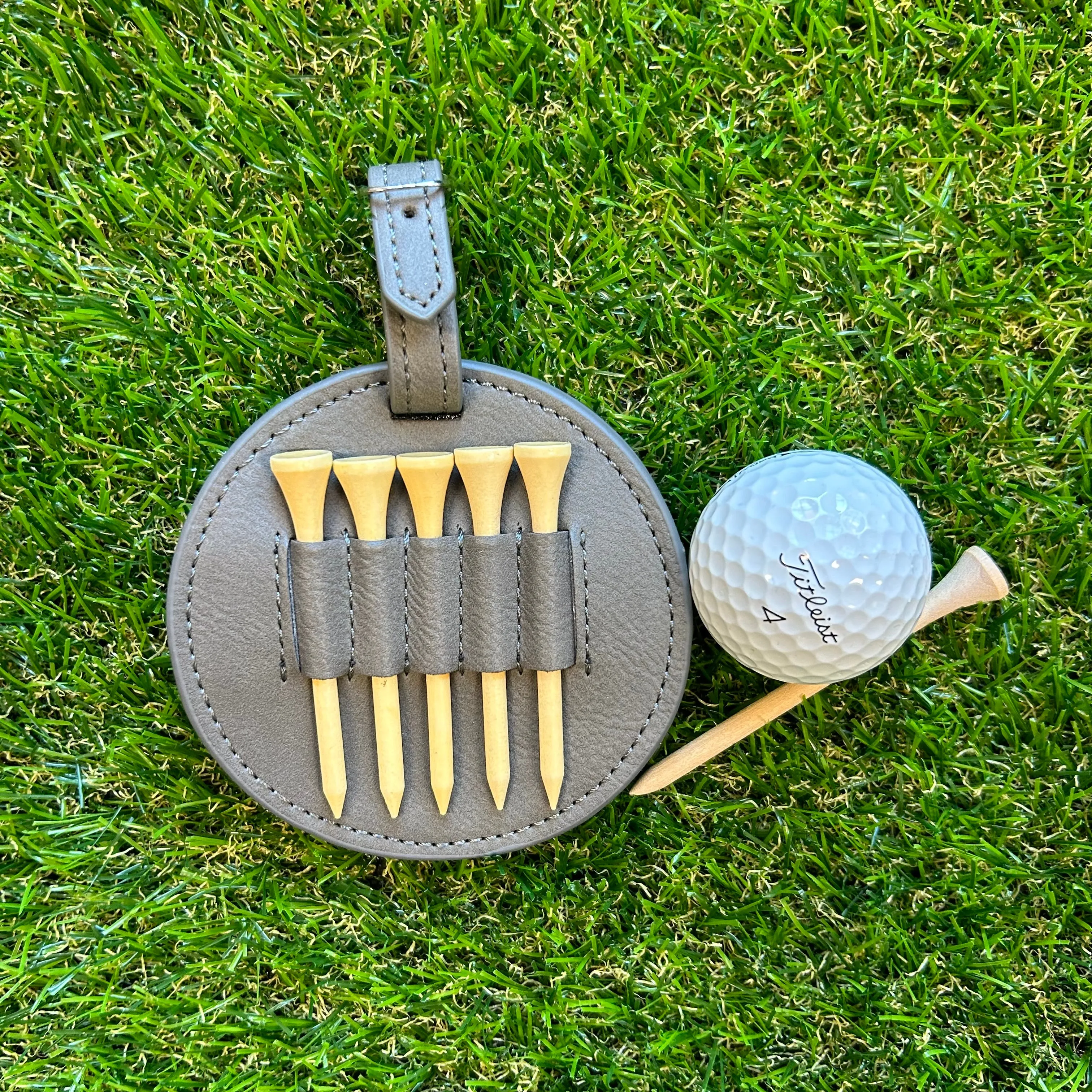 Personalized Engraved Golf Tee Bag Tag