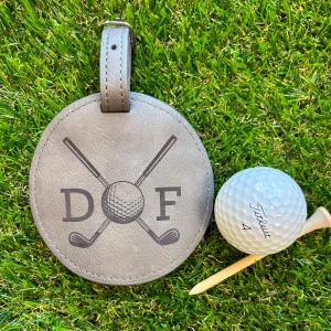 Personalized Engraved Golf Tee Bag Tag
