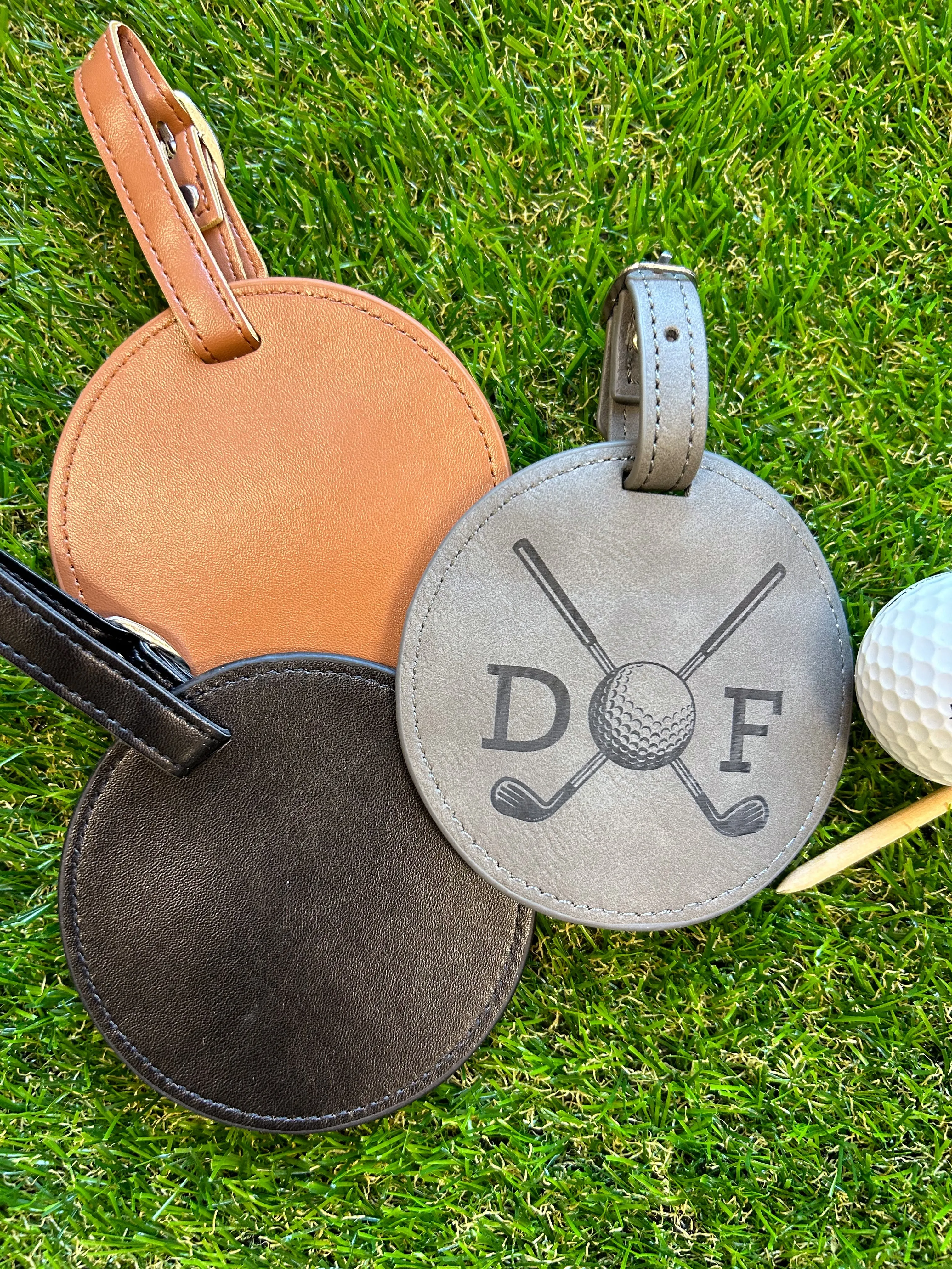 Personalized Engraved Golf Tee Bag Tag