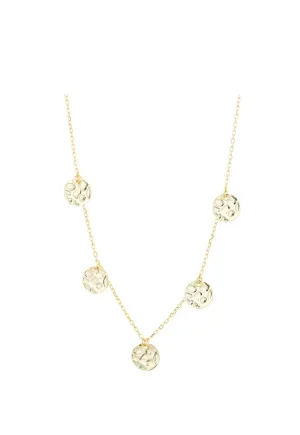 SAHARA DISC GOLD NECKLACE