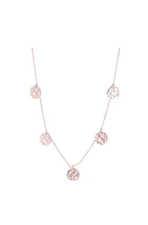 SAHARA DISC ROSE GOLD NECKLACE
