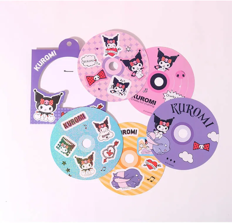 Sanrio Characters Music Disc Shaped Sticker