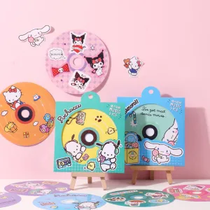 Sanrio Characters Music Disc Shaped Sticker