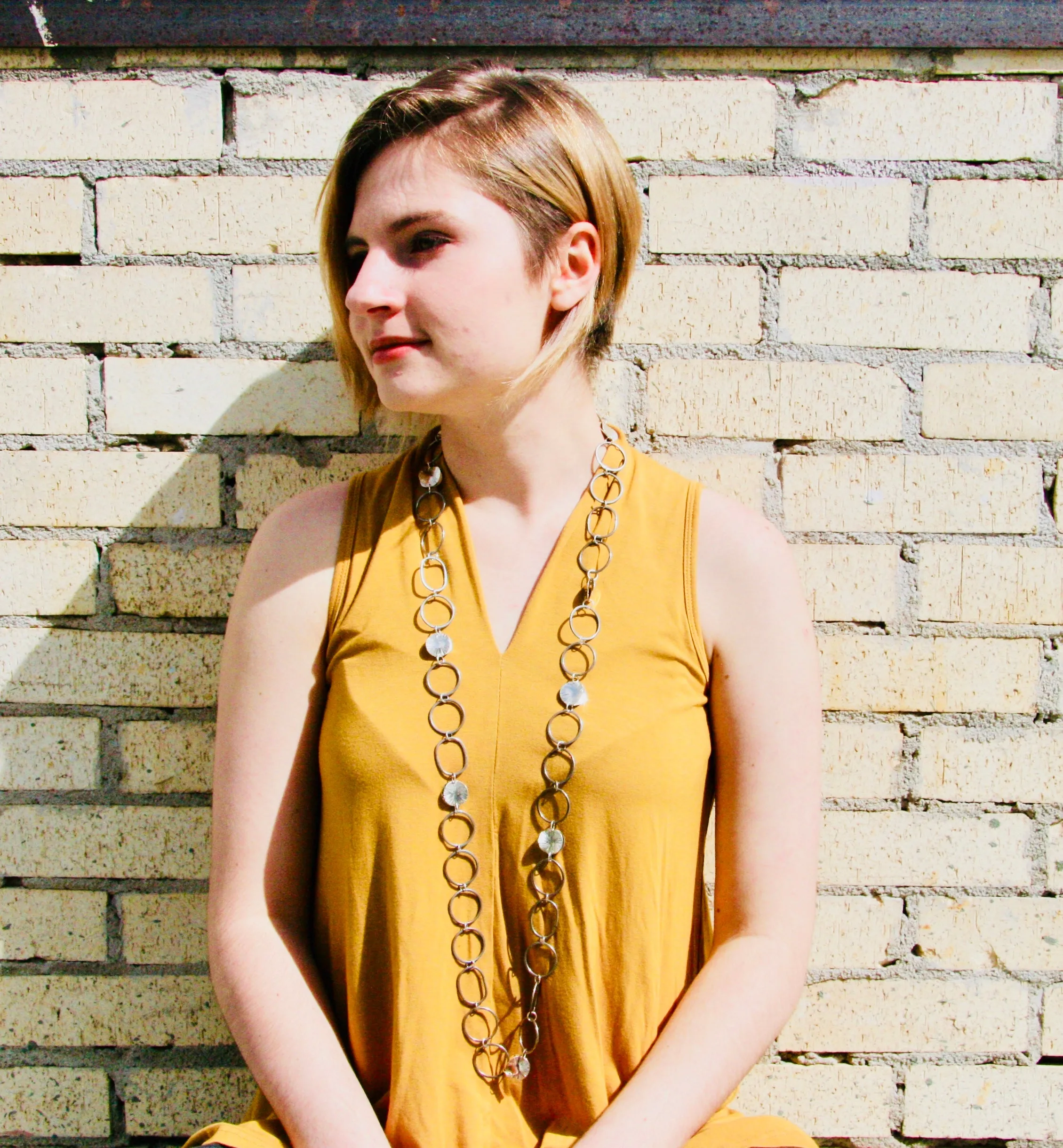 Small Disc Chain Necklace