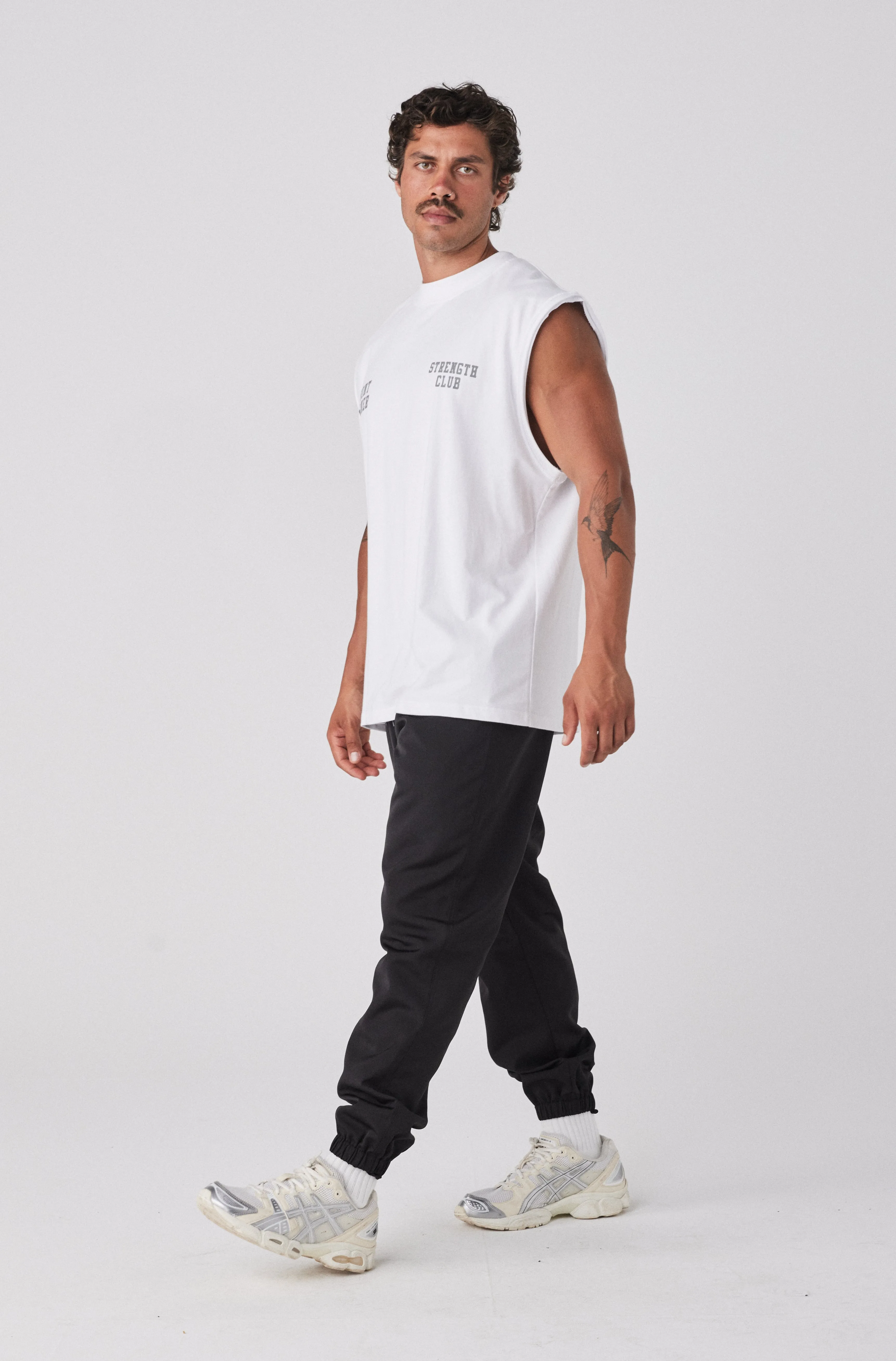 Strength Tank - White Mercury