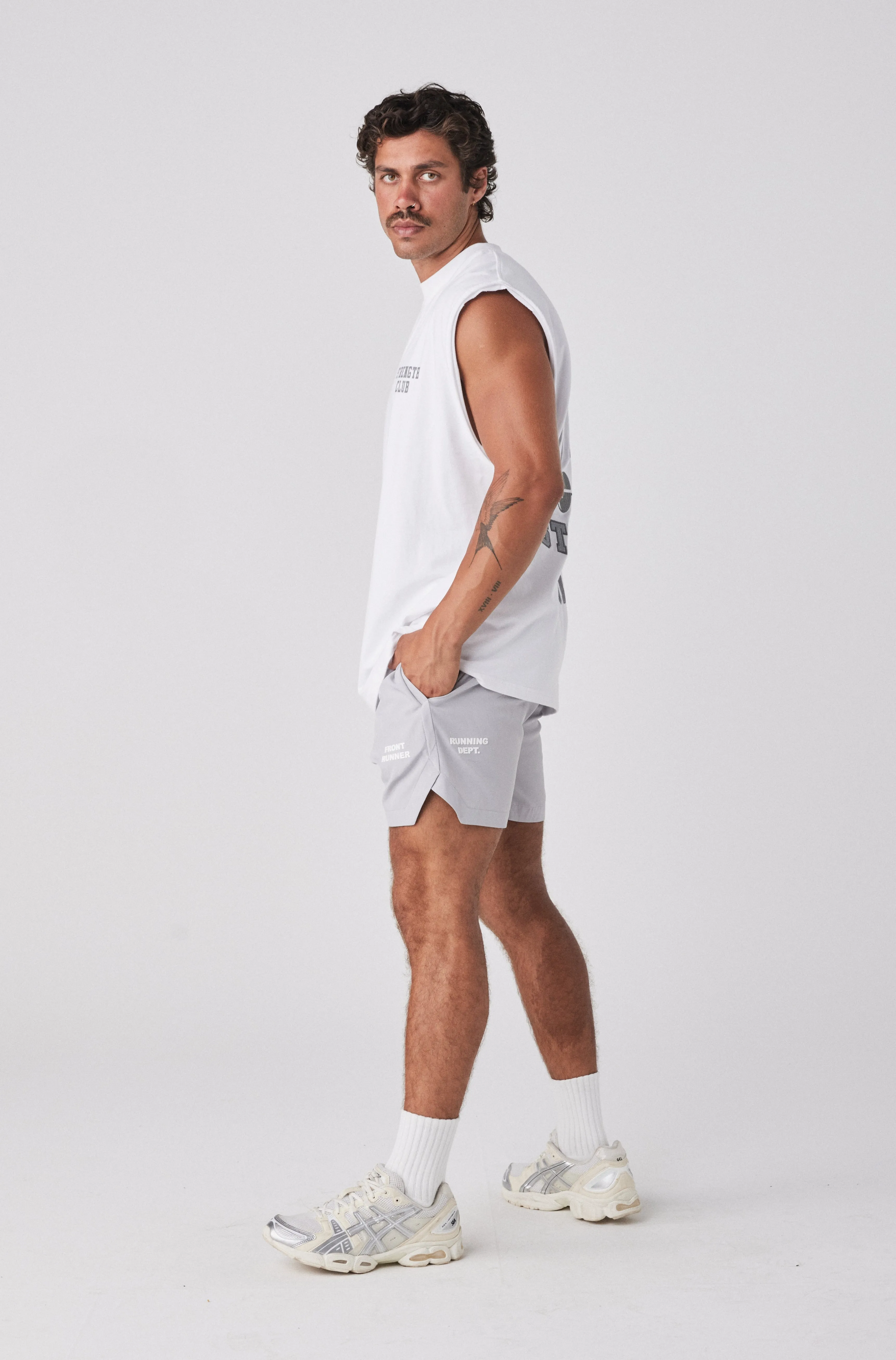 Strength Tank - White Mercury