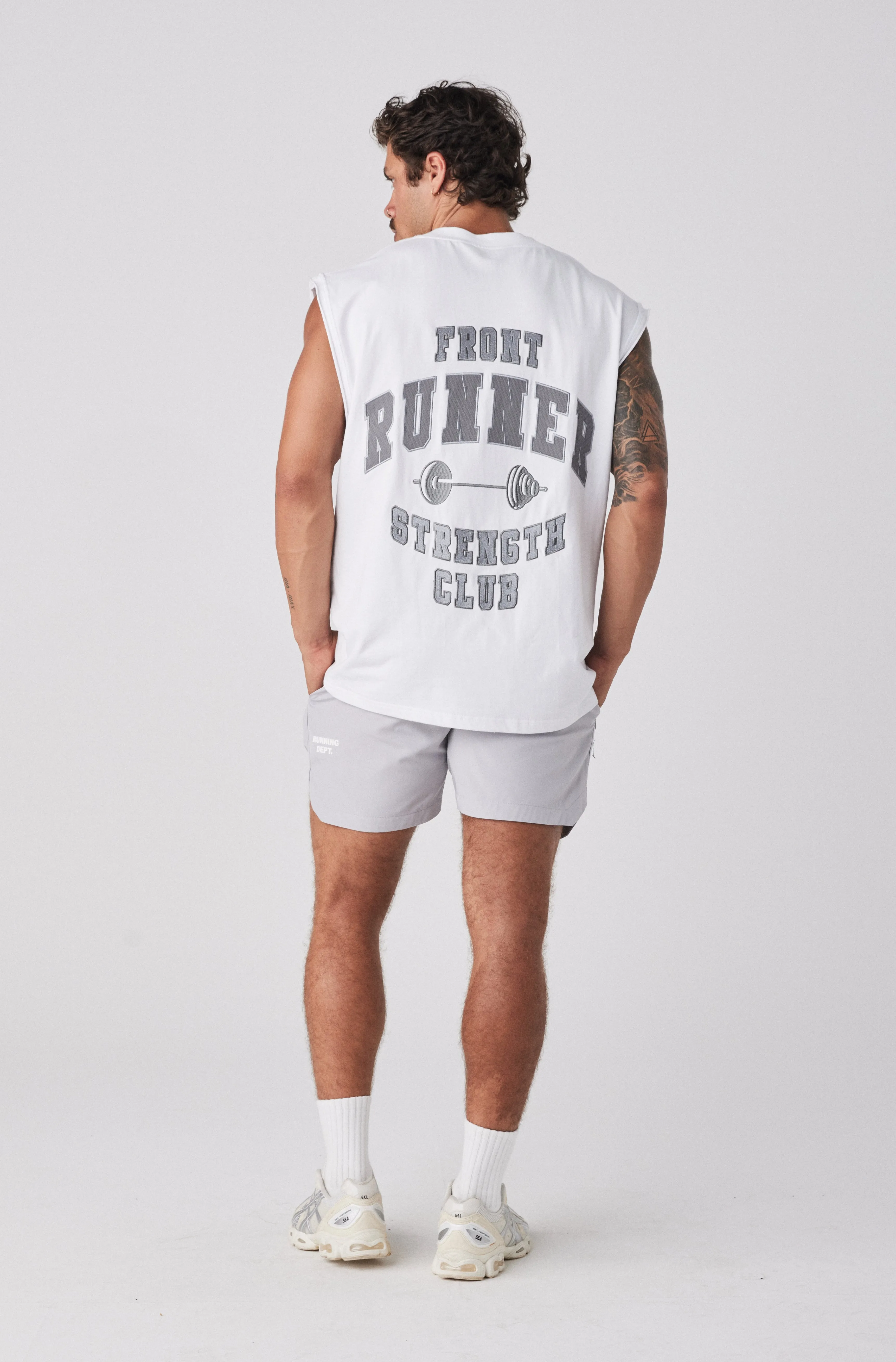 Strength Tank - White Mercury