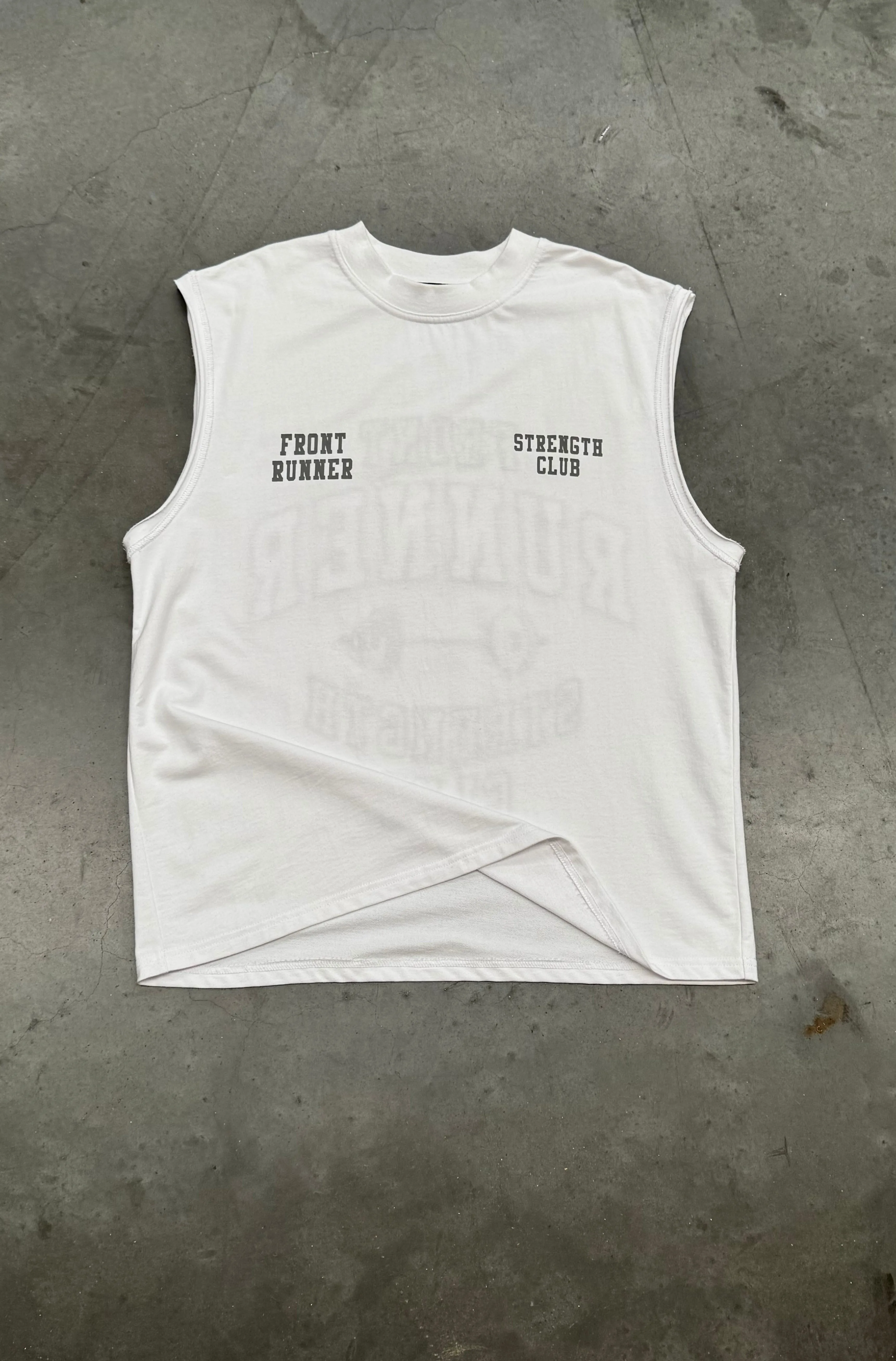 Strength Tank - White Mercury