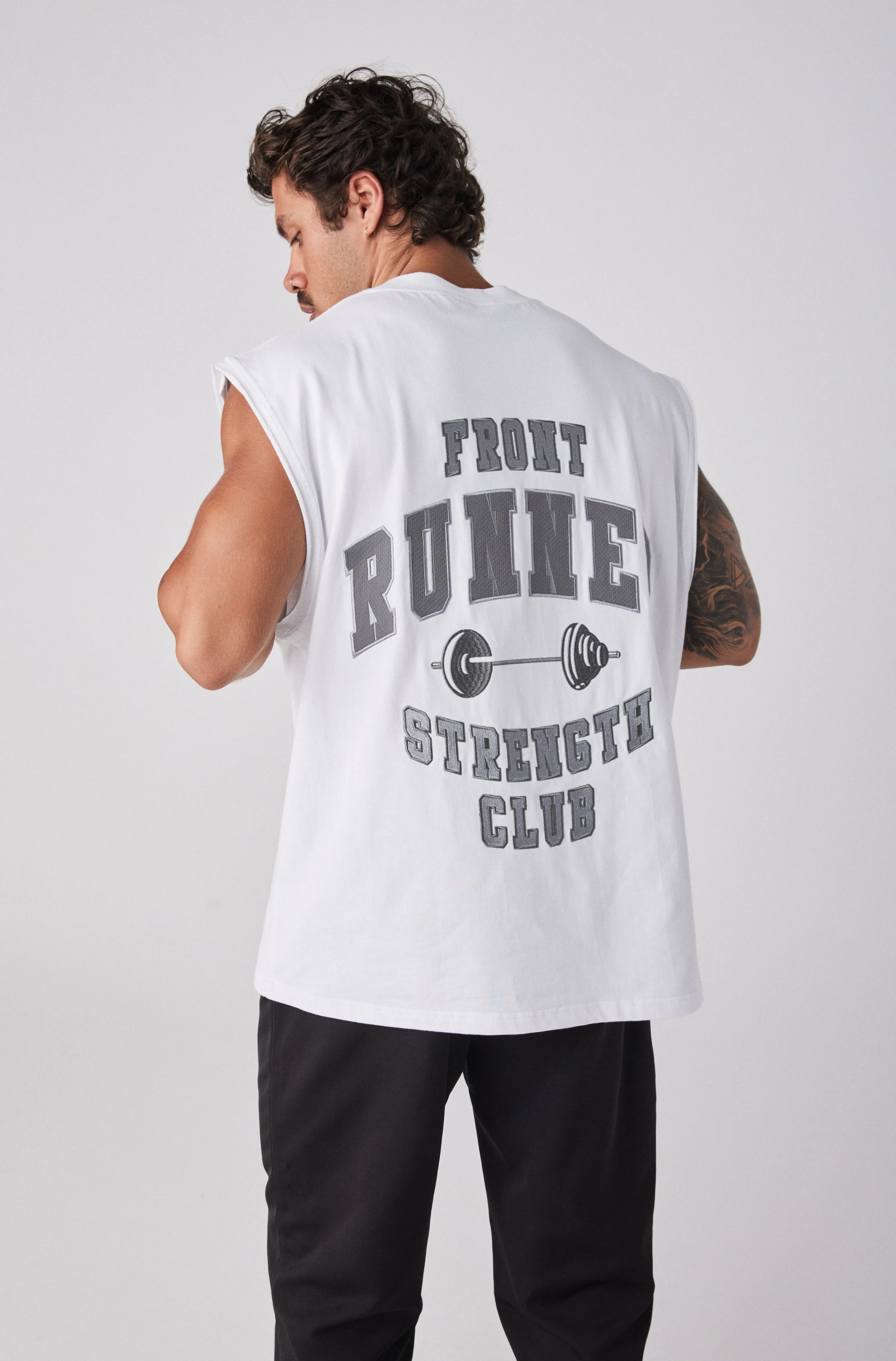 Strength Tank - White Mercury