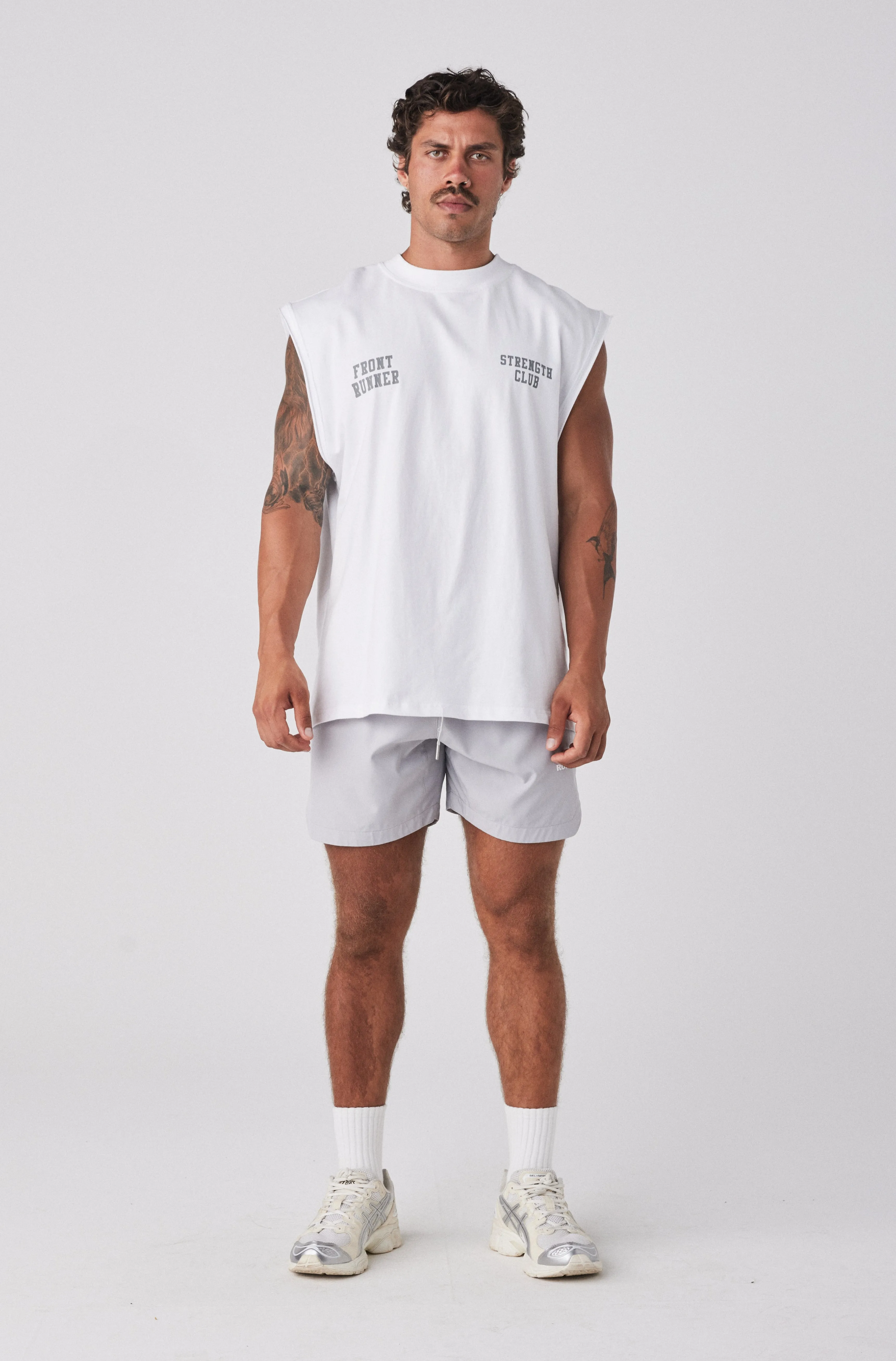 Strength Tank - White Mercury