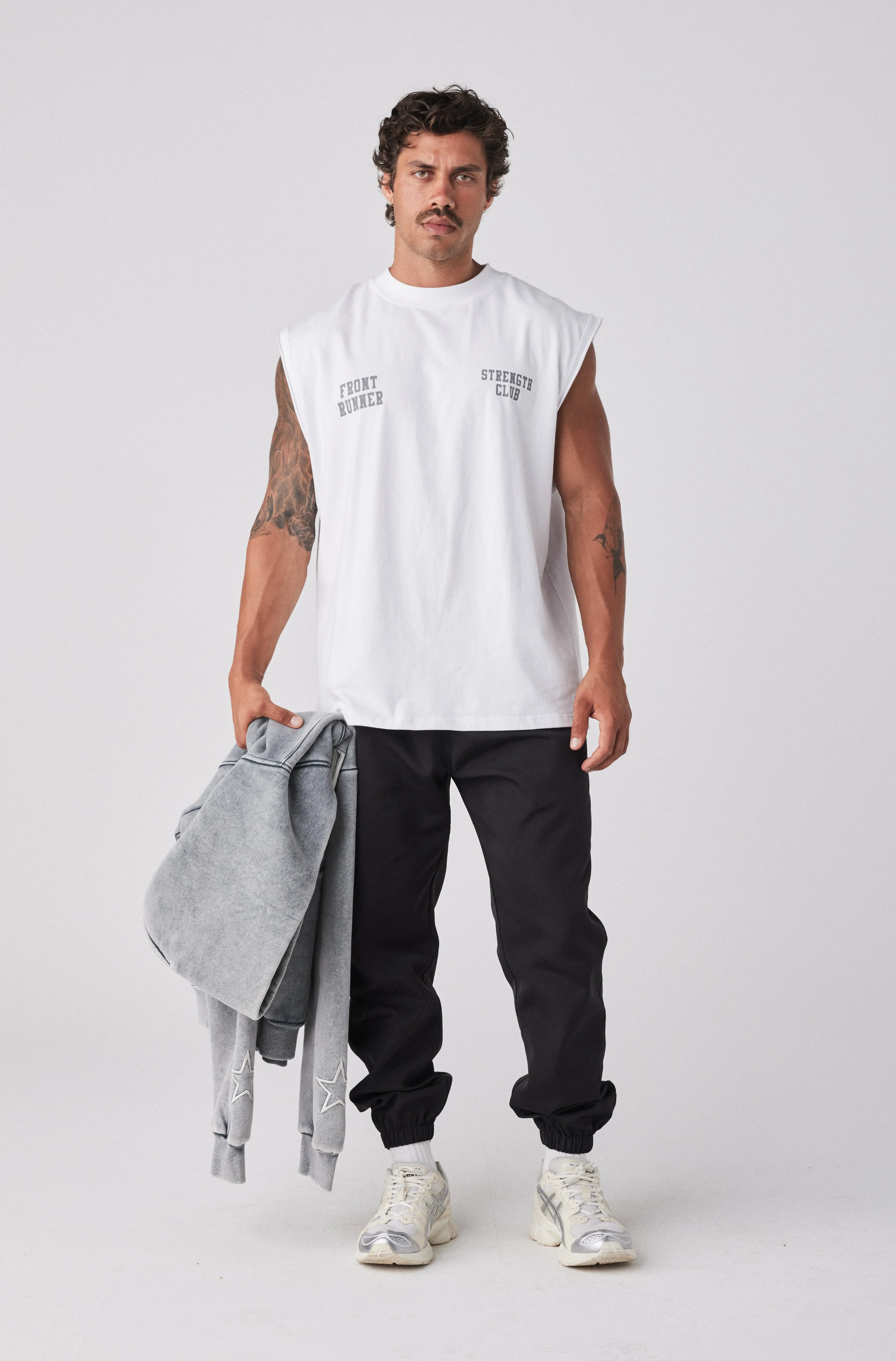 Strength Tank - White Mercury
