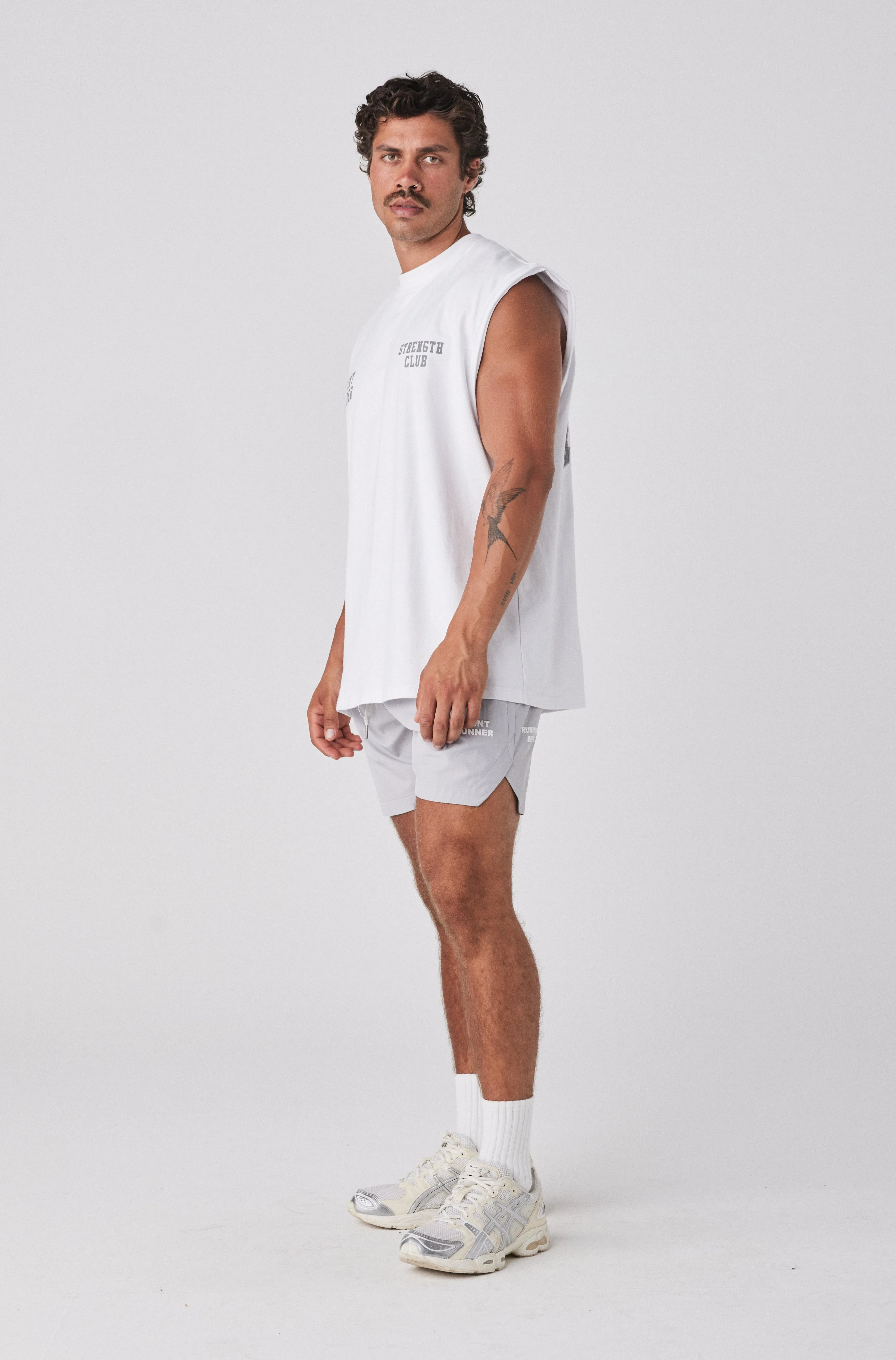 Strength Tank - White Mercury